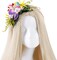 Hawaiian Flower Crown Headband - Artificial Tropical Orchid Headpiece Hawaii Floral Hair Accessories